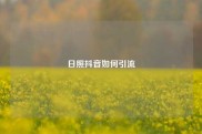 日照抖音如何引流